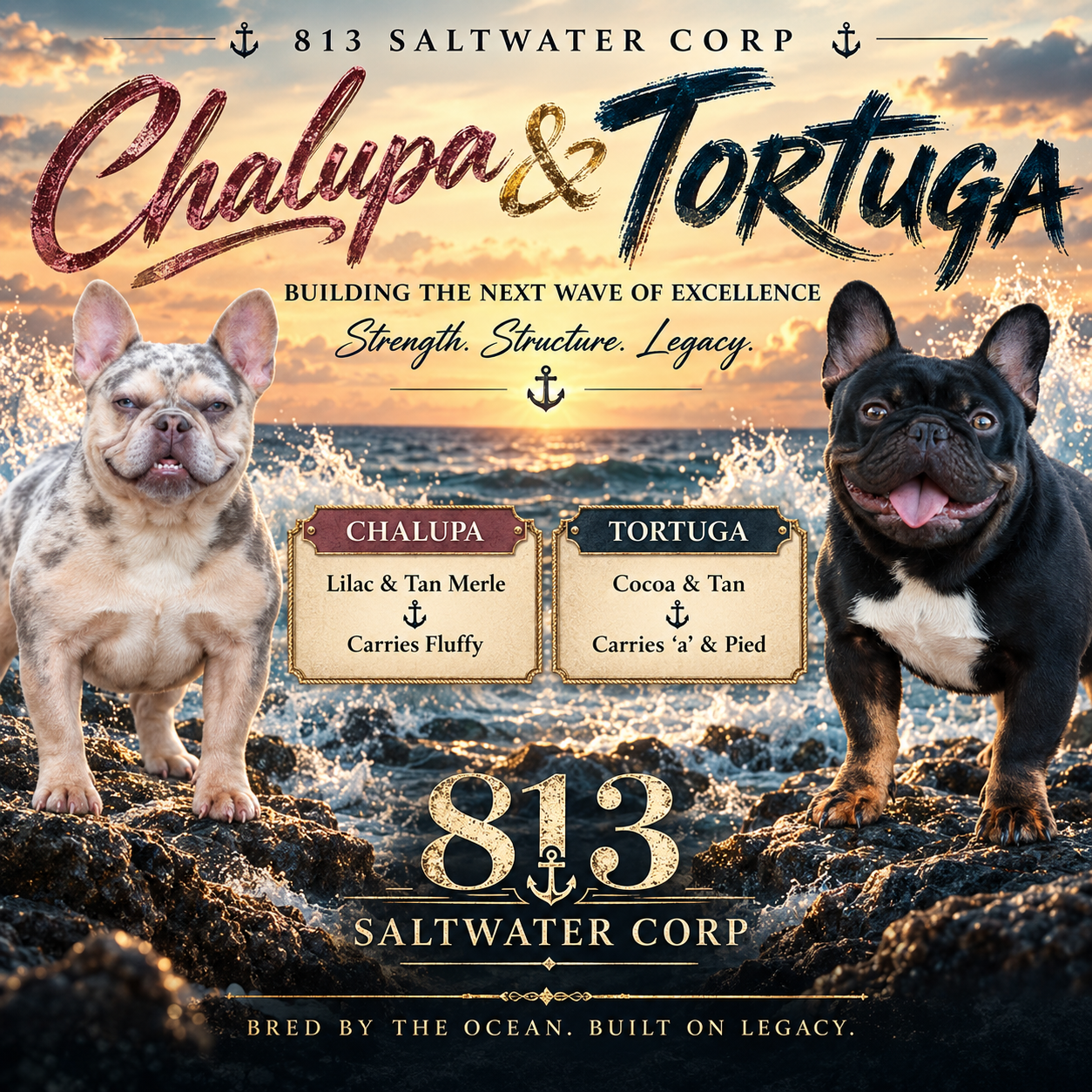 Chalupa and Tortuga litter